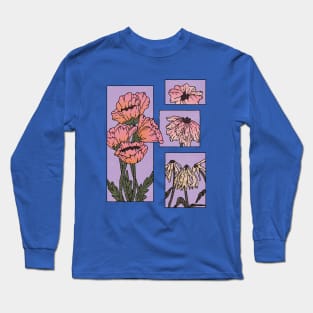 Wilt flower (purple) Long Sleeve T-Shirt